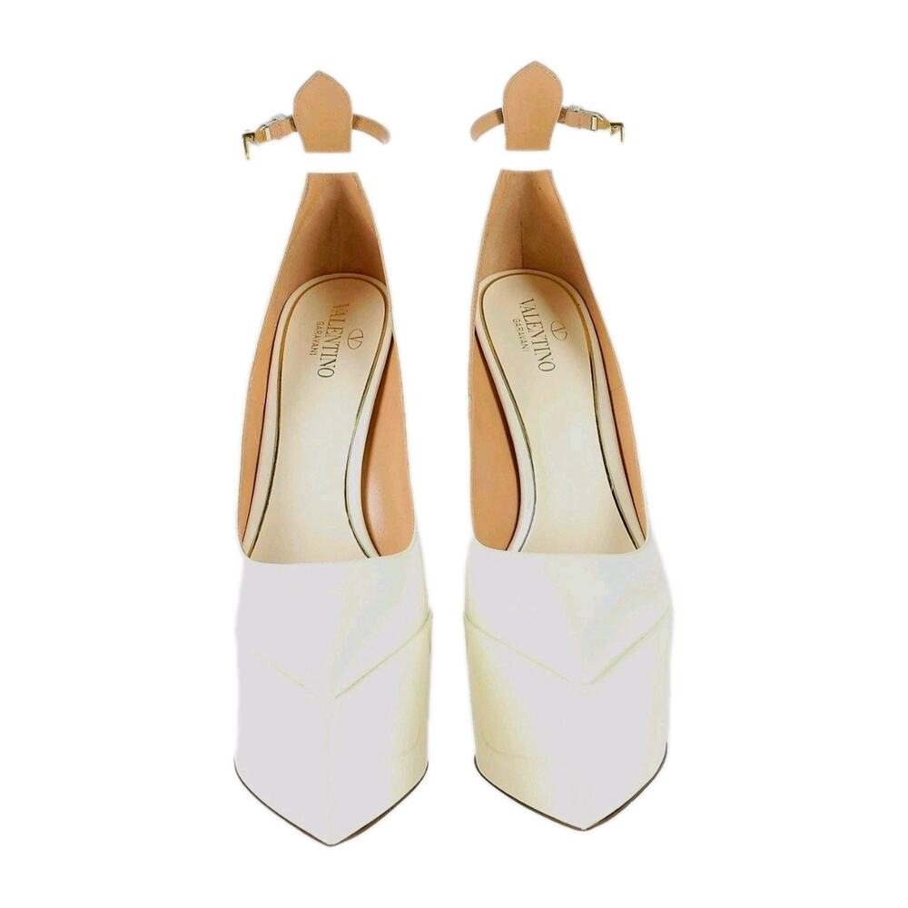VALENTINO GARAVANI Leather Pump Shoes US10 VLogo . - Picture 4 of 16